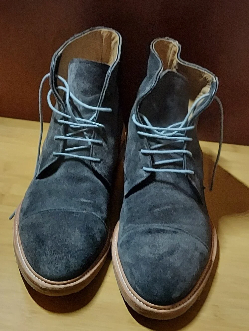 GORDON RUSH 01074 MEN'S GREEN SUEDE CHUKKA ANKLE BOOTS SIZE 10.5 MADE IN ITALY